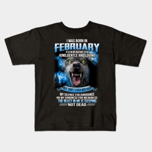 I Was Born In February Kids T-Shirt